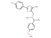 N-{[2-(4-chlorophenyl)-5-methyl-1,3-oxazol-4-yl]methyl}-1-(4-methoxyphenyl)-N-methylethanamine