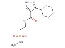 3-cyclohexyl-N-{2-[(methylamino)sulfonyl]ethyl}-1H-pyrazole-4-carboxamide