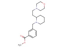methyl 3-({2-[2-(4-morpholinyl)ethyl]-1-piperidinyl}methyl)benzoate
