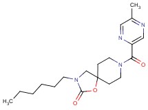 3-hexyl-8-[(5-methylpyrazin-2-yl)carbonyl]-1-oxa-3,8-diazaspiro[4.5]decan-2-one