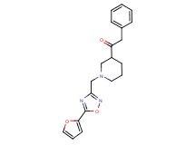 1-(1-{[5-(2-furyl)-1,2,4-oxadiazol-3-yl]methyl}-3-piperidinyl)-2-phenylethanone