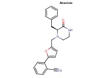 2-(5-{[(2S)-2-benzyl-3-oxopiperazin-1-yl]methyl}-2-furyl)benzonitrile