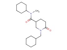 N-cyclohexyl-1-(cyclohexylmethyl)-N-methyl-6-oxo-3-piperidinecarboxamide
