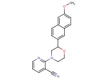 2-[2-(6-methoxy-2-naphthyl)morpholin-4-yl]nicotinonitrile