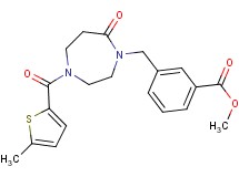 methyl 3-({4-[(5-methyl-2-thienyl)carbonyl]-7-oxo-1,4-diazepan-1-yl}methyl)benzoate