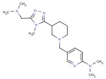 5-[(3-{5-[(dimethylamino)methyl]-4-methyl-4H-1,2,4-triazol-3-yl}piperidin-1-yl)methyl]-N,N-dimethylpyridin-2-amine