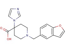 1-(1-benzofuran-5-ylmethyl)-4-(1H-imidazol-1-yl)piperidine-4-carboxylic acid