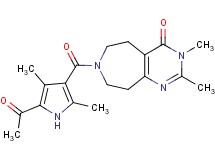 7-[(5-acetyl-2,4-dimethyl-1H-pyrrol-3-yl)carbonyl]-2,3-dimethyl-3,5,6,7,8,9-hexahydro-4H-pyrimido[4,5-d]azepin-4-one