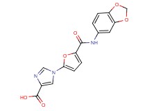 1-{5-[(1,3-benzodioxol-5-ylamino)carbonyl]-2-furyl}-1H-imidazole-4-carboxylic acid
