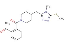 1-{2-[(4-{[4-methyl-5-(methylthio)-4H-1,2,4-triazol-3-yl]methyl}piperidin-1-yl)carbonyl]phenyl}ethanone