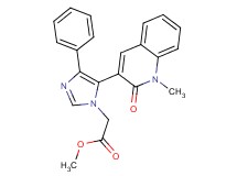 methyl [5-(1-methyl-2-oxo-1,2-dihydroquinolin-3-yl)-4-phenyl-1H-imidazol-1-yl]acetate