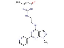 6-methyl-2-[(2-{[1-methyl-6-(3-pyridinyl)-1H-pyrazolo[3,4-d]pyrimidin-4-yl]amino}ethyl)amino]-4(3H)-pyrimidinone