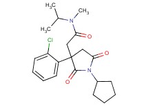 2-[3-(2-chlorophenyl)-1-cyclopentyl-2,5-dioxo-3-pyrrolidinyl]-N-isopropyl-N-methylacetamide