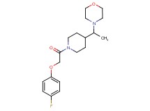 4-(1-{1-[(4-fluorophenoxy)acetyl]-4-piperidinyl}ethyl)morpholine