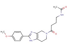 N-{4-[2-(4-methoxyphenyl)-1,4,6,7-tetrahydro-5H-imidazo[4,5-c]pyridin-5-yl]-4-oxobutyl}acetamide