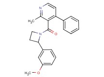 3-{[2-(3-methoxyphenyl)azetidin-1-yl]carbonyl}-2-methyl-4-phenylpyridine