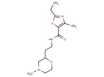 2-ethyl-4-methyl-N-[2-(4-methylmorpholin-2-yl)ethyl]-1,3-oxazole-5-carboxamide
