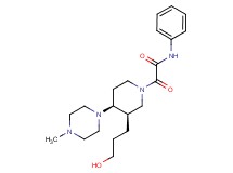 2-[(3R*,4S*)-3-(3-hydroxypropyl)-4-(4-methylpiperazin-1-yl)piperidin-1-yl]-2-oxo-N-phenylacetamide
