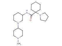 N-(1'-methyl-1,4'-bipiperidin-3-yl)-1-(1-pyrrolidinyl)cyclohexanecarboxamide
