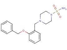 4-[2-(benzyloxy)benzyl]piperazine-1-sulfonamide