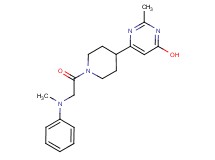 2-methyl-6-[1-(N-methyl-N-phenylglycyl)-4-piperidinyl]-4-pyrimidinol