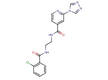 N-{2-[(2-chlorobenzoyl)amino]ethyl}-2-(4H-1,2,4-triazol-4-yl)isonicotinamide