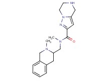 N-methyl-N-[(2-methyl-1,2,3,4-tetrahydro-3-isoquinolinyl)methyl]-4,5,6,7-tetrahydropyrazolo[1,5-a]pyrazine-2-carboxamide dihydrochloride