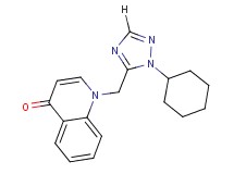 1-[(1-cyclohexyl-1H-1,2,4-triazol-5-yl)methyl]quinolin-4(1H)-one