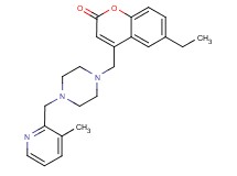 6-ethyl-4-({4-[(3-methylpyridin-2-yl)methyl]piperazin-1-yl}methyl)-2H-chromen-2-one
