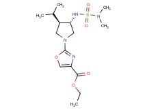 ethyl 2-((3S*,4R*)-3-{[(dimethylamino)sulfonyl]amino}-4-isopropyl-1-pyrrolidinyl)-1,3-oxazole-4-carboxylate