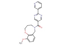 10-methoxy-5-{[2-(3-pyridinyl)-5-pyrimidinyl]carbonyl}-3,4,5,6-tetrahydro-2H-1,5-benzoxazocine