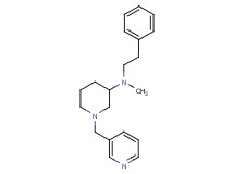 N-methyl-N-(2-phenylethyl)-1-(3-pyridinylmethyl)-3-piperidinamine