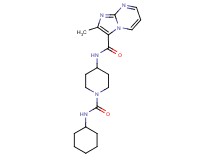 N-{1-[(cyclohexylamino)carbonyl]piperidin-4-yl}-2-methylimidazo[1,2-a]pyrimidine-3-carboxamide