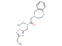 2-(2,3-dihydro-1,4-benzoxazepin-4(5H)-yl)-N-ethyl-N-[(3-ethyl-1,2,4-oxadiazol-5-yl)methyl]acetamide