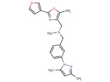 1-[3-(3,5-dimethyl-1H-pyrazol-1-yl)phenyl]-N-{[2-(3-furyl)-5-methyl-1,3-oxazol-4-yl]methyl}-N-methylmethanamine