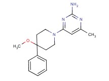 4-(4-methoxy-4-phenylpiperidin-1-yl)-6-methylpyrimidin-2-amine