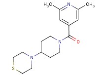 4-[1-(2,6-dimethylisonicotinoyl)piperidin-4-yl]thiomorpholine