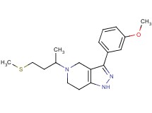 3-(3-methoxyphenyl)-5-[1-methyl-3-(methylthio)propyl]-4,5,6,7-tetrahydro-1H-pyrazolo[4,3-c]pyridine