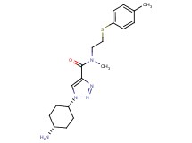 1-(cis-4-aminocyclohexyl)-N-methyl-N-{2-[(4-methylphenyl)thio]ethyl}-1H-1,2,3-triazole-4-carboxamide