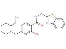 N-(1,3-benzothiazol-2-ylmethyl)-6-[(2-ethyl-1-piperidinyl)methyl]-2-hydroxynicotinamide