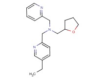 1-(5-ethylpyridin-2-yl)-N-(pyridin-2-ylmethyl)-N-(tetrahydrofuran-2-ylmethyl)methanamine