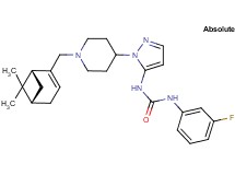 N-[1-(1-{[(1R,5S)-6,6-dimethylbicyclo[3.1.1]hept-2-en-2-yl]methyl}-4-piperidinyl)-1H-pyrazol-5-yl]-N'-(3-fluorophenyl)urea