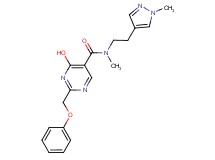 4-hydroxy-N-methyl-N-[2-(1-methyl-1H-pyrazol-4-yl)ethyl]-2-(phenoxymethyl)pyrimidine-5-carboxamide