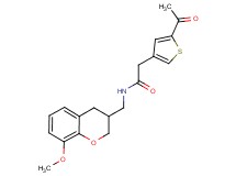 2-(5-acetyl-3-thienyl)-N-[(8-methoxy-3,4-dihydro-2H-chromen-3-yl)methyl]acetamide