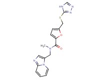 N-(imidazo[1,2-a]pyridin-3-ylmethyl)-N-methyl-5-[(4H-1,2,4-triazol-3-ylthio)methyl]-2-furamide