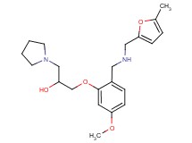 1-[5-methoxy-2-({[(5-methyl-2-furyl)methyl]amino}methyl)phenoxy]-3-(1-pyrrolidinyl)-2-propanol