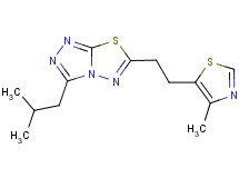 3-isobutyl-6-[2-(4-methyl-1,3-thiazol-5-yl)ethyl][1,2,4]triazolo[3,4-b][1,3,4]thiadiazole