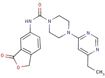 4-(6-ethylpyrimidin-4-yl)-N-(3-oxo-1,3-dihydro-2-benzofuran-5-yl)piperazine-1-carboxamide