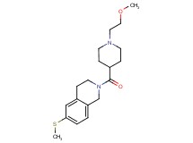 2-{[1-(2-methoxyethyl)piperidin-4-yl]carbonyl}-6-(methylthio)-1,2,3,4-tetrahydroisoquinoline