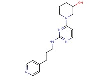 1-{2-[(3-pyridin-4-ylpropyl)amino]pyrimidin-4-yl}piperidin-3-ol